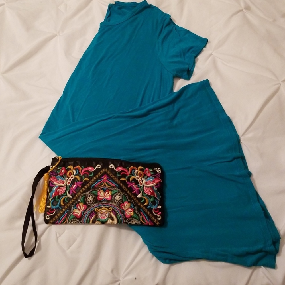Teal Swing Dress